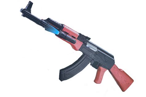 AK47-A1 Assault Rifle BB Gun (Blue and Black) | BBGunsExpress