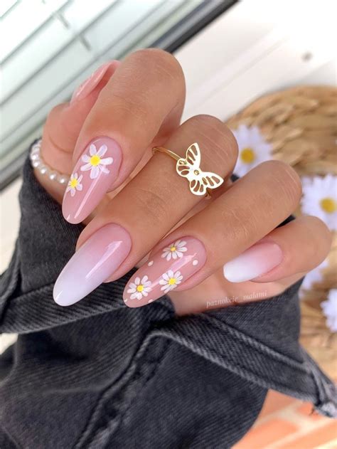 Flowers Nails In 2024 Ombre Nails Glitter Baby Boomers Nails Gel