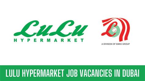 Lulu Hypermarket Jobs Uae Latest Vacancies Apply Now