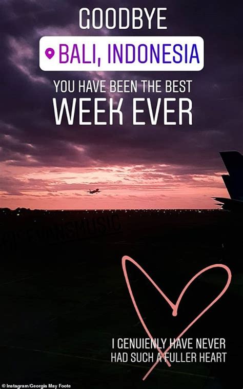 Georgia May Foote Stuns In Blue And White Bikini As She Reminisces