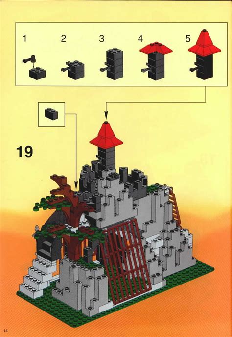 LEGO Instructions for set 6076 Dark Dragon's Den, Castle - Dragon Knights