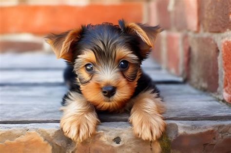 Premium Ai Image Yorkshire Terriers Adorable And Endearing Look