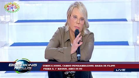 Uomini E Donne Cambio Programmazione Maria De Filippi Ferma Il