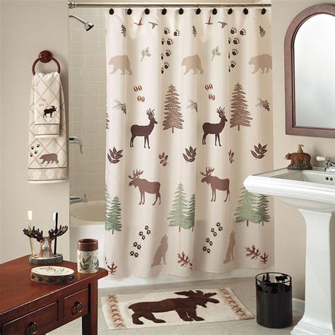 Wilderness Lodge Shower Curtain Collection Cabin Shower Curtain