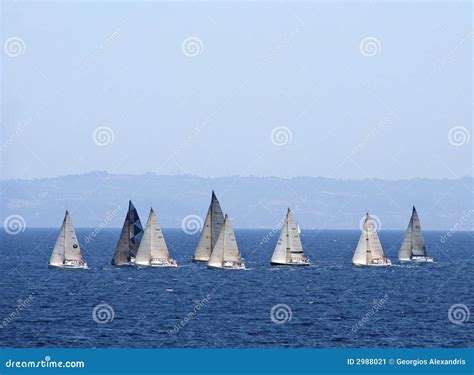 Sailing Boats Race stock image. Image of ocean, yacht - 2988021