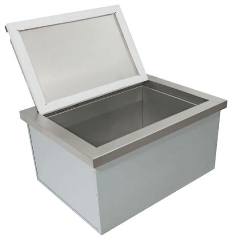 Stainless Steel Steel Drop In Cooler Ice Container Withremovable Lid