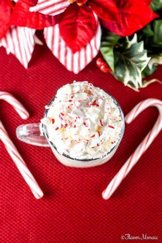 Peppermint White Hot Chocolate For The Holidays