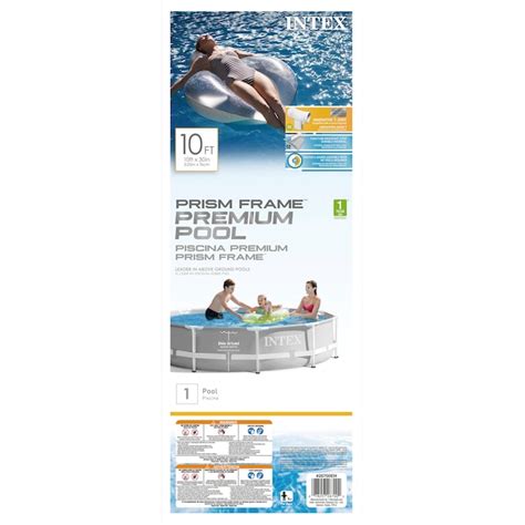 Intex 10 Ft X 10 Ft X 30 In Metal Frame Round Above Ground Pool In The