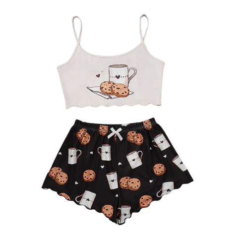 Bjutir Women Silk Satin Pajamas Set Lingerie Floral Lace Sleepwear Set Beige Walmart