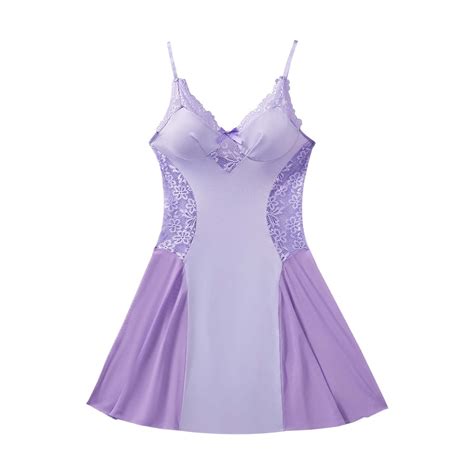 Midwennn V Neck Lace Strapless Bodycon Nightgown Nightgown Alluring Sexy Lingerie Dress With Leg