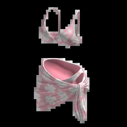 Falda De Bikini Rosa Urban Summer Halter String Atada Roblox