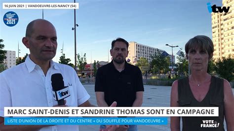 Marc Saint Denis et Sandrine Thomas sont en campagne à Vandoeuvre