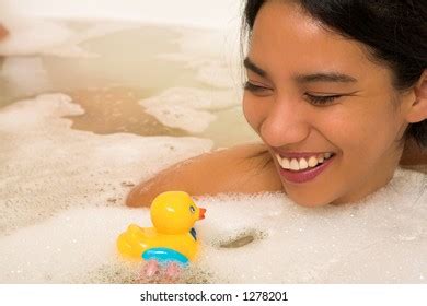 Nude Woman Bath Copy Space Stock Photo Shutterstock