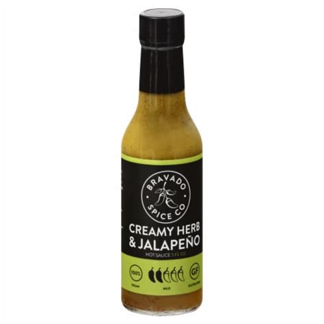 Bravado Spice Co Creamy Herb Jalapeno Hot Sauce Fl Oz Fred Meyer