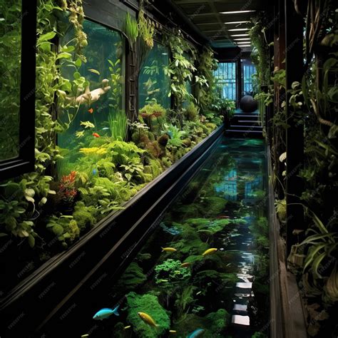 Premium Photo | Enhancing the Aesthetics Transforming the Yard Aquarium