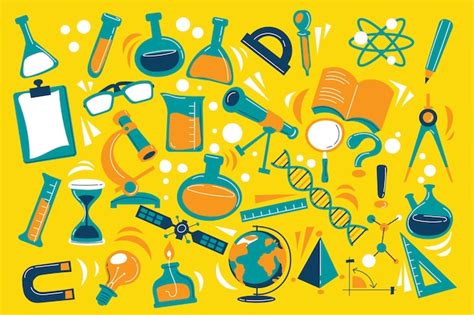 Free Vector Multicolored Science Education Background