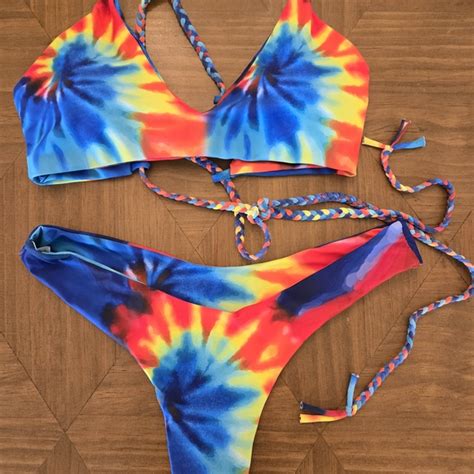 Swim Vibrant Tiedye Bikini Set Poshmark