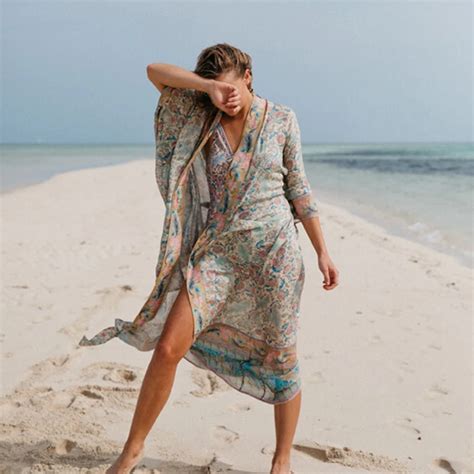 Bohofree Gypsy Fashion Kimonos Chic Cover Ups Bikini Tops Beach Long