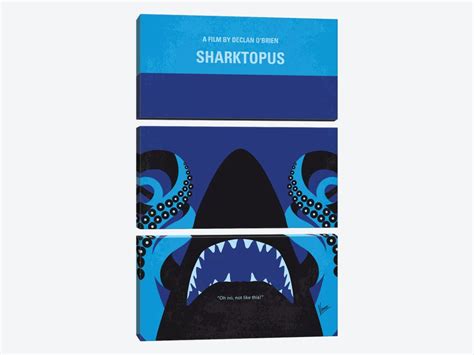 Sharktopus Minimal Movie Poster Art Print by Chungkong | iCanvas