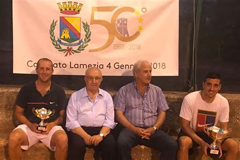 Lamezia Alberto Mercuri E Beatrice Veltri Vincono Il Torneo Del