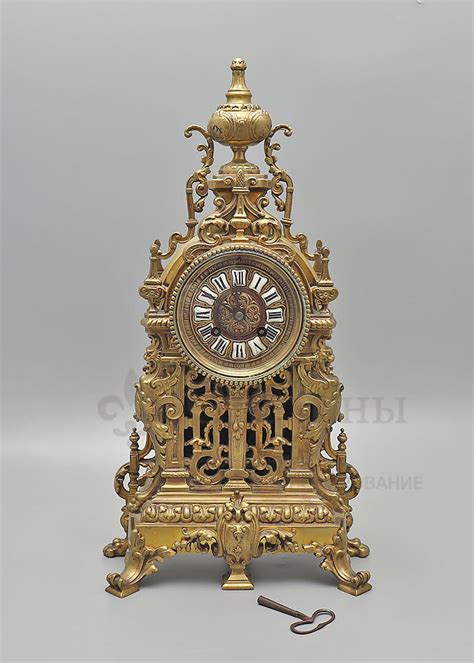 Купить старинные механические каминные часы с маятником и боем в ...