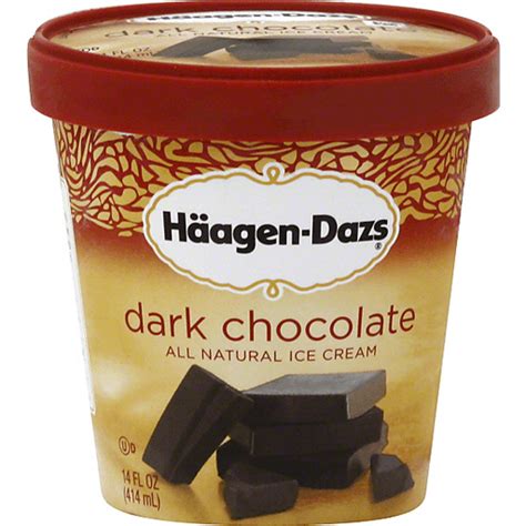 Haagen Dazs Ice Cream Dark Chocolate Ice Cream Treats And Toppings