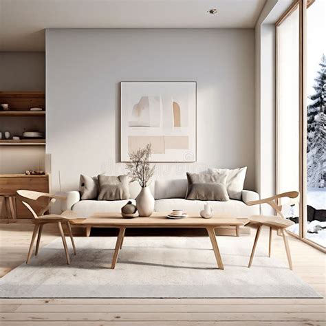 Nordic Inspired Minimalist Design With Scandinavian Elements L Stock