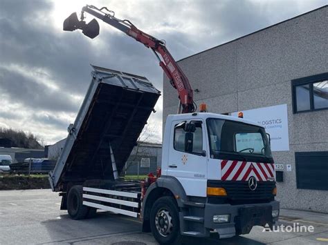 Mercedes Benz Atego 1828 Kran Fassi F85 22 3Seitenkipper Dump Truck