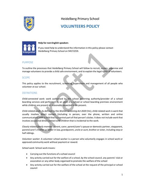 Volunteer Policy Draft Pdf DocDroid