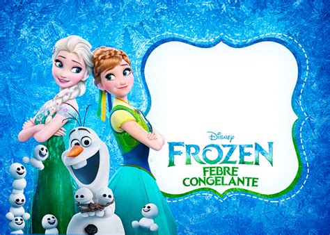 Convite Frozen Febre Congelante Fazendo A Nossa Festa