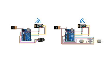 Dc Motor Controlled By Joystick Using Arduino And Transceiver Wireless C