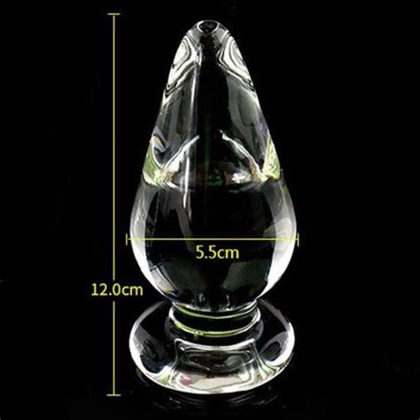 Plug Grand Plug Anal En Verre Transparent De Mm Dilatateur Masturbateur Jouets Sexuels