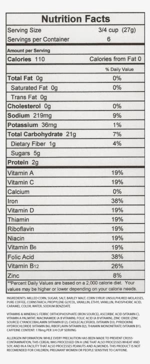 Poppins Corn Flakes Nutrition Facts Besto Blog