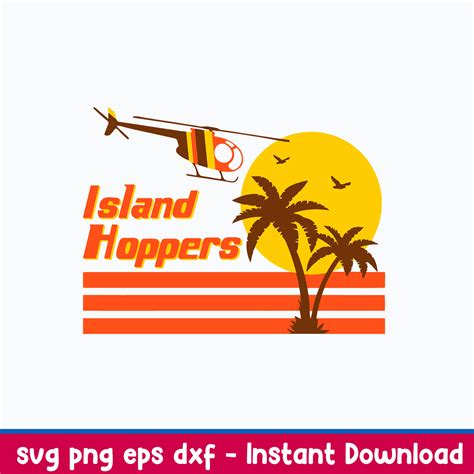 Magnum PI Island Hoppers Svg, Png Dxf Eps File - Inspire Uplift