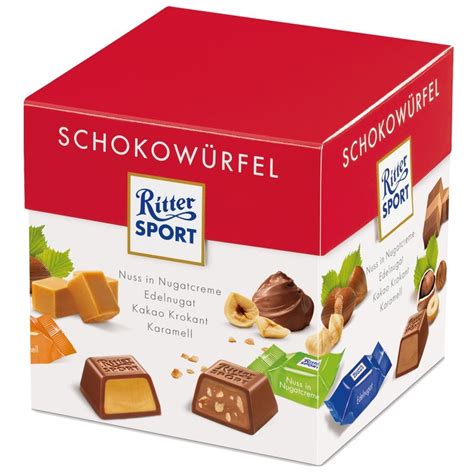 Ritter Sport Schokowürfel Mix 176g Schachtel Schokolade Tafeln Schoko