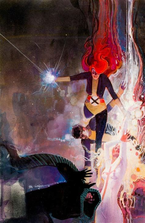 Bill Sienkiewicz Cover Painting For The New Mutants Issue C