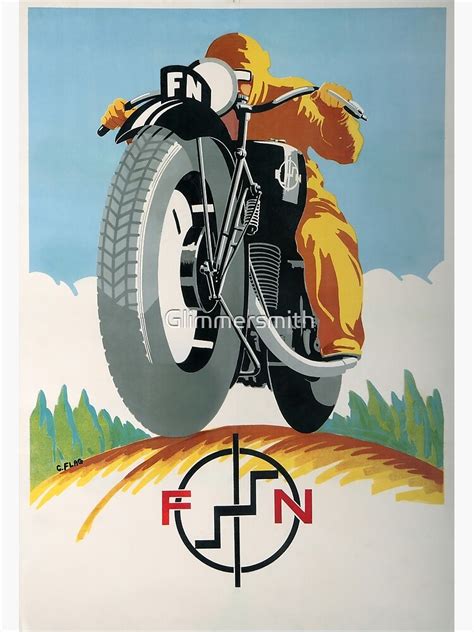 "Retro Art Deco Motorcycle Ad from 1934" Art Print for Sale by ...