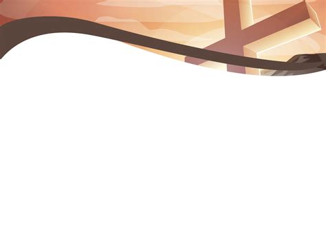 Church Cross Powerpoint Templates Black Brown Orange Religious