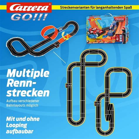 Carrera GO Hot Wheels Race Track Set I Racetracks And Licensed Slot Cars Up To Players