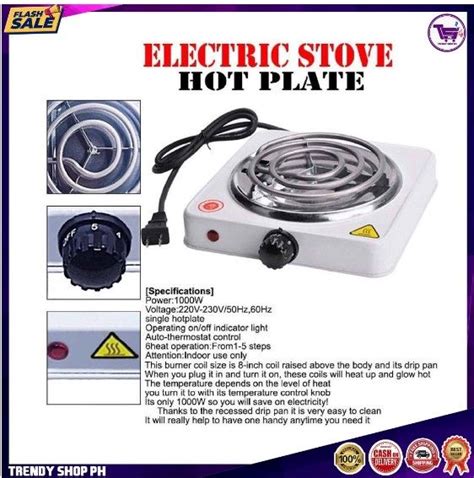 Hot Plate W Electric Single Cooking Stove Lazada PH
