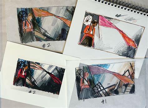 thumbnail sketches tracing paper technique art prof