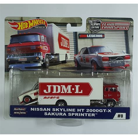 Hot Wheels Team Transport Nissan Skyline HT 2000GT X Sakura Sprinter Shopee Malaysia