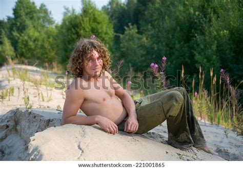 Handsome Man Naked Torso Lying On Stock Photo 221001865 Shutterstock