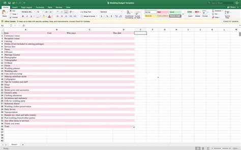 wedding budget spreadsheet excel wedding budget tracker wedding