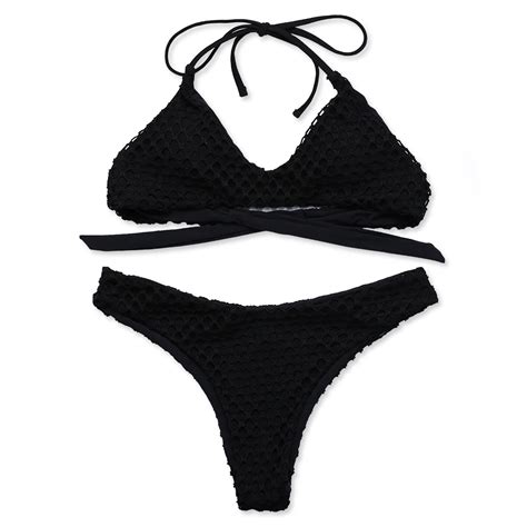 JABERNI Bikini 2019 Sexy Women Swimsuit Two Piece Suits Black Solid Bikinis Set Summer Bather