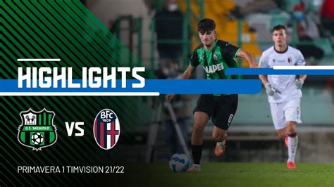 Primavera 1 Timvision Sassuolo Bologna 1 0 Highlights Youtube