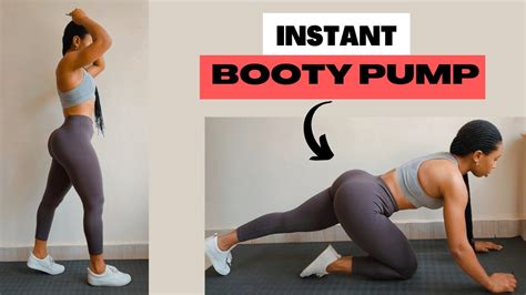 Get Instant Booty Pump In Just 13min On The Floor Only No Squat No Jump No Equipment Youtube