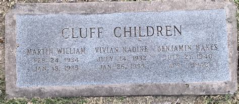 Vivian Nadine Cluff M Morial Find A Grave