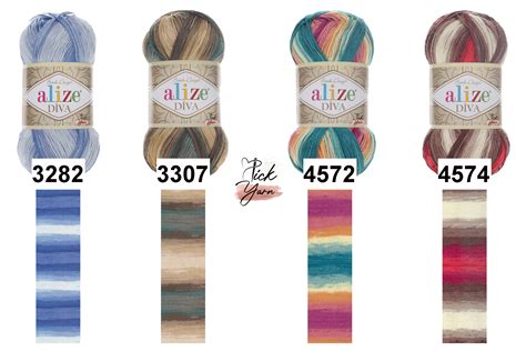 Alize Diva Batik Yarn Alize Summer Acrylic Bikini Yarn Amigurumi