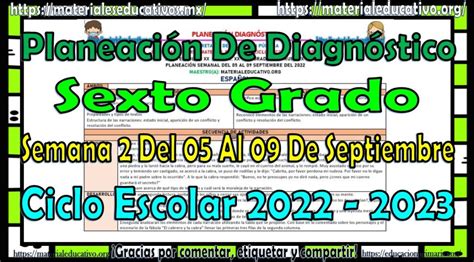 Planeacion Semana 36 Sexto Grado Material Educativo Primaria Reverasite